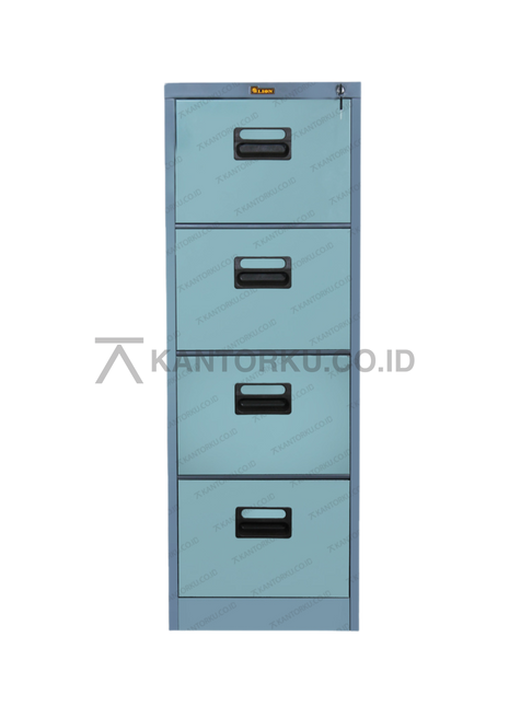 Lemari arsip Lion Metal L44 empat laci geser tersedia di Kantorku