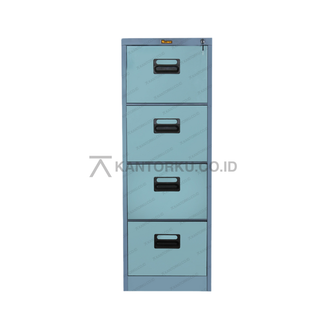Lemari arsip Lion Metal L44 empat laci geser tersedia di Kantorku