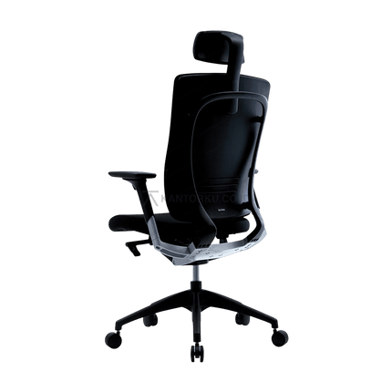 Kursi kantor FIRM kombinasi mesh dan fabric upholstery breathable – Tersedia di Kantorku
