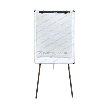 Flip Chart 3 Kaki Hanako papan presentasi portabel tripod kokoh – Kantorku