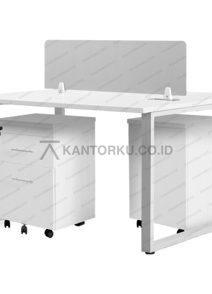 Meja kantor Fluix WS 2 PF untuk ruang kerja modern — kantorku