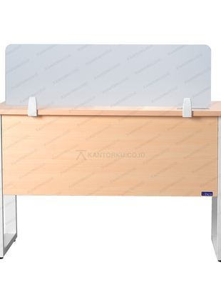 Meja Kantor Modern Fluix WS 1P F Lengkap dengan drawer beroda