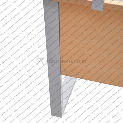 Meja kantor Fluix WS 1P F minimalis elegan, fungsional, dan mendukung produktivitas – KANTORKU.CO.ID