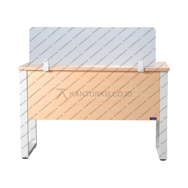 Meja Kantor Fluix WS 1P F modern dengan colokan listrik tersembunyi dan desain ergonomis – KANTORKU