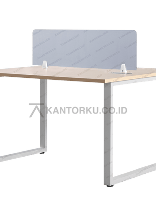 Desain rangka kaki metal persegi pada meja Fluix WS 2P F memberikan tampilan kuat dan elegan – KANTORKUDOTCODOTID