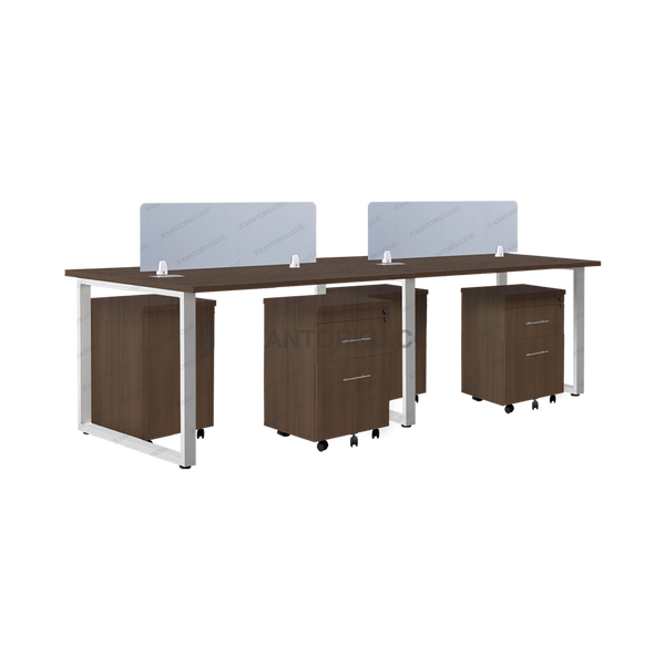 Meja Kantor INCO Fluix WS 4 PF | DW Fluix WS 1 PF