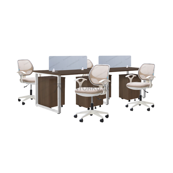 Meja Kantor INCO Fluix WS 4 PF | DW Fluix WS 1 PF | Javico