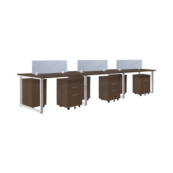 Meja Kantor INCO Fluix WS 6 PF | DW Fluix WS 1 PF