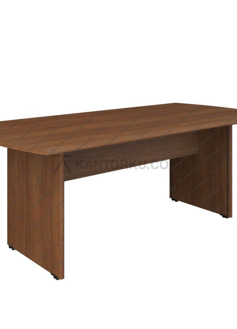 Meja rapat HighPoint BCT 5558 B elegan finishing kayu dengan panel kaki kokoh kantorku