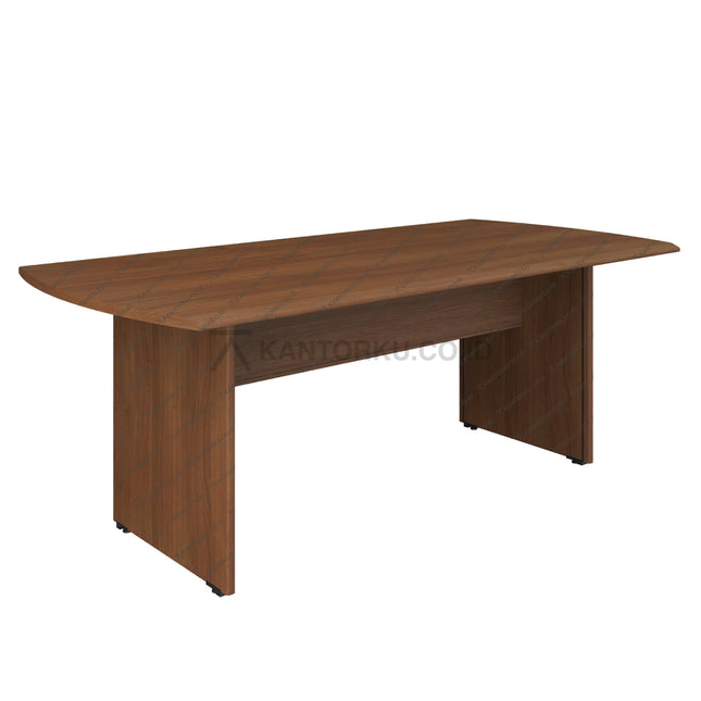 Meja rapat HighPoint BCT 5558 B elegan finishing kayu dengan panel kaki kokoh kantorku