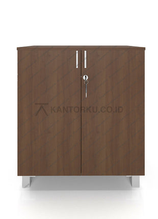 Lemari arsip rendah HighPoint BST 5551 2 pintu finishing kayu natural kantorku