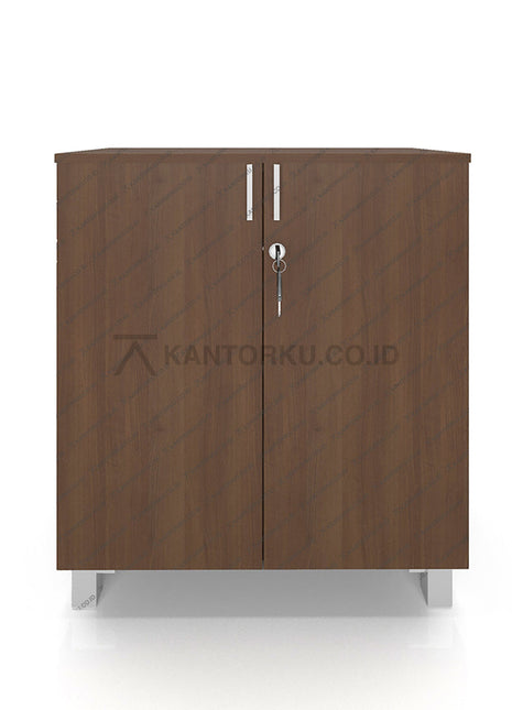 Lemari arsip rendah HighPoint BST 5551 2 pintu finishing kayu natural kantorku