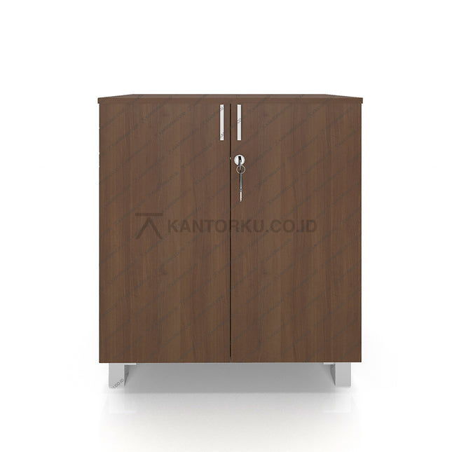 Lemari arsip rendah HighPoint BST 5551 2 pintu finishing kayu natural kantorku