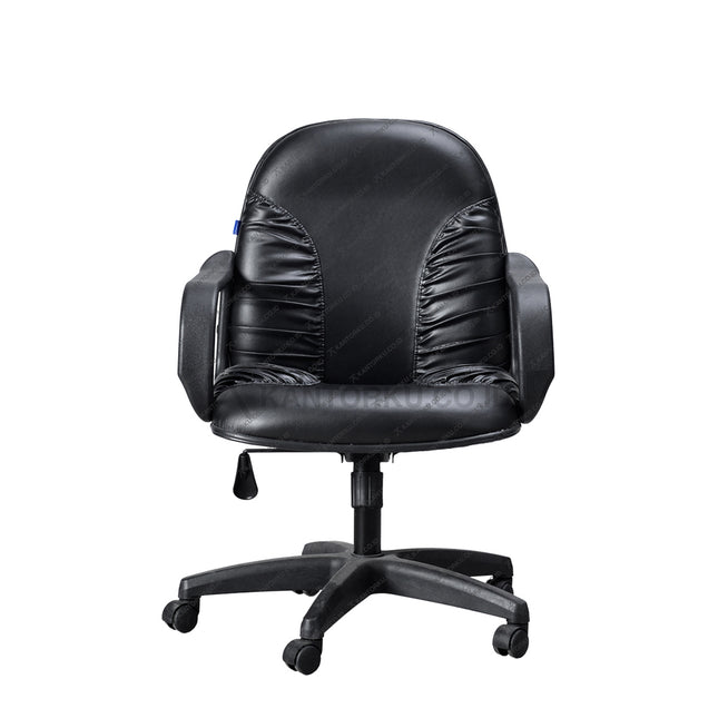 Kursi kantor Gresco GC 206 M TC dengan desain elegan dan balutan kulit premium – tersedia di KANTORKU.