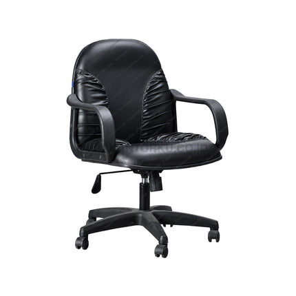 Kursi eksekutif Gresco GC 206 M TC dilengkapi sandaran lengan ergonomis dan kaki nylon kokoh – dapatkan di kantorku.co.id.