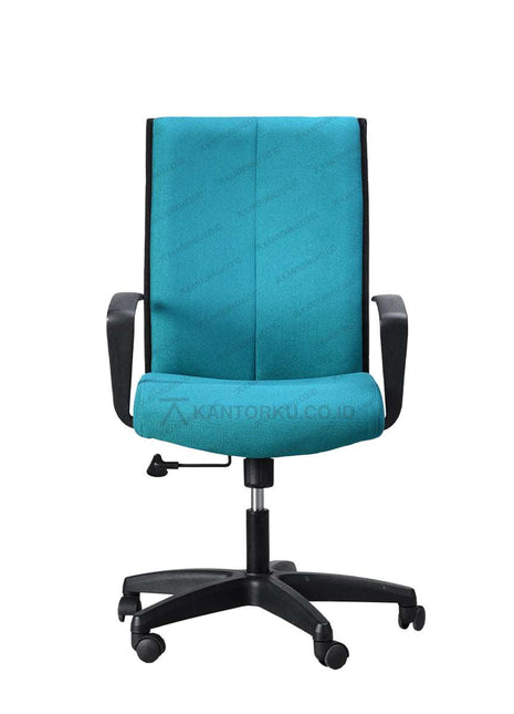 Kursi kantor Gresco GC302H dengan desain ergonomis dan kaki nylon kokoh – tersedia di KANTORKU.