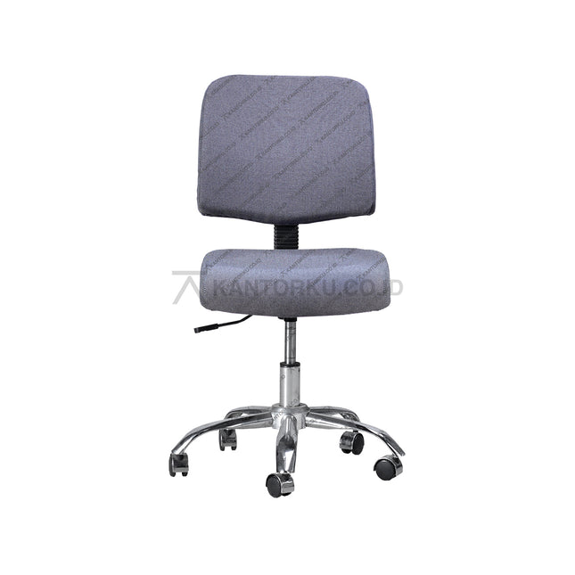 Kursi kantor Gresco GC 607 A dengan desain elegan dan frame kaki chrome kokoh – tersedia di KANTORKU.