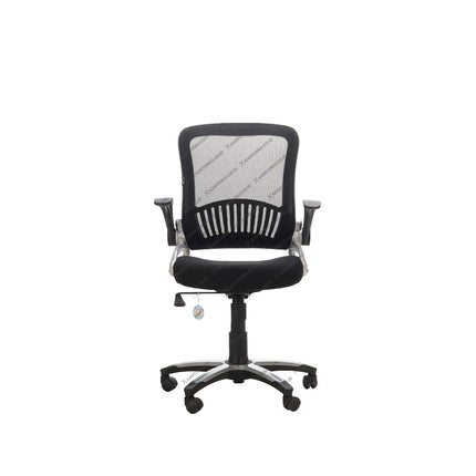 Kursi manajer Ergotec elegan dengan kaki chrome mewah dari Kantorku