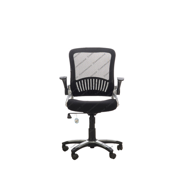 Kursi manajer Ergotec elegan dengan kaki chrome mewah dari Kantorku