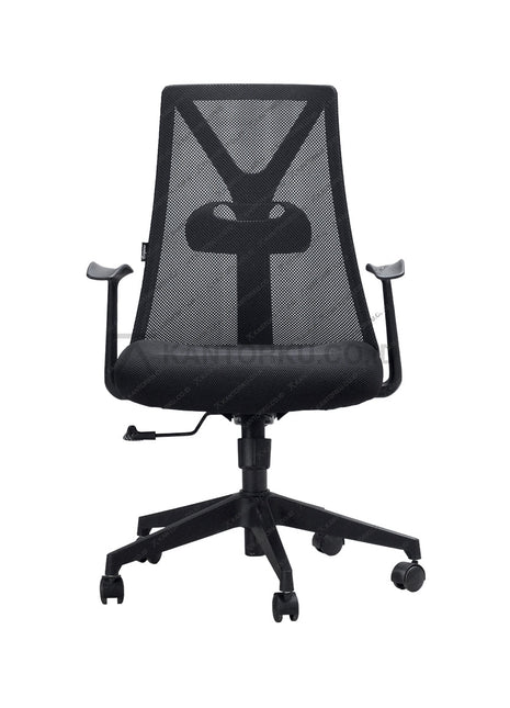 Kursi kantor Ergotec GL827XA ergonomis dengan kaki plastik kuat dari Kantorku