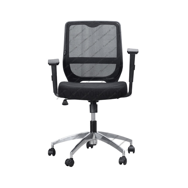 Kursi kantor Ergotec GL831Y1B bergaya profesional dengan sandaran lengan nyaman – Kantorku