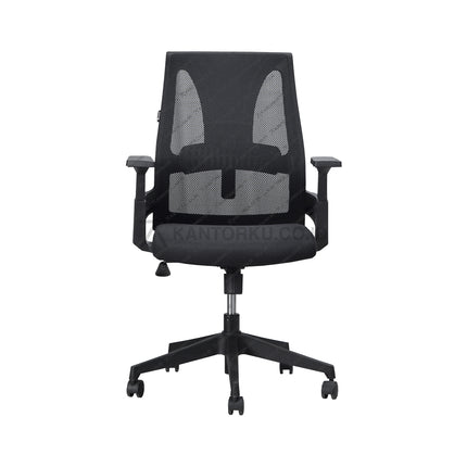 Kursi kantor Ergotec GL832X ergonomis dengan kaki plastik kuat dari Kantorku