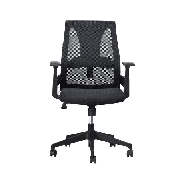 Kursi kantor Ergotec GL832X ergonomis dengan kaki plastik kuat dari Kantorku