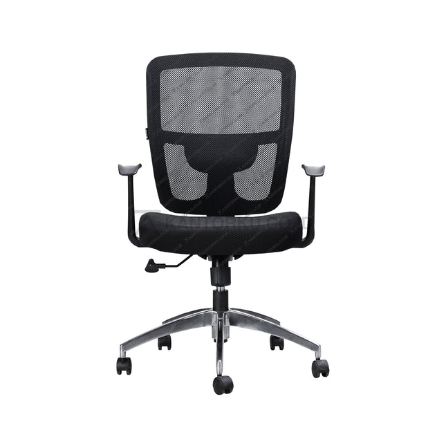 Kursi kantor Ergotec GL852Y1A elegan dengan kaki chrome mengilap dari Kantorku