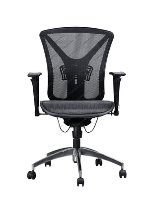 Kursi kerja Ergotec GL 853 Y1 ergonomis dengan fitur hydraulic dan tilting control presisi Kantorku.co.id