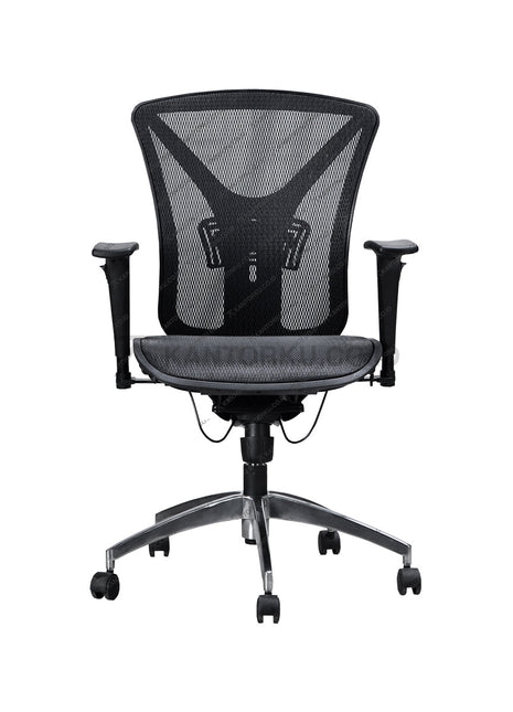 Kursi kerja Ergotec GL 853 Y1 ergonomis dengan fitur hydraulic dan tilting control presisi Kantorku.co.id