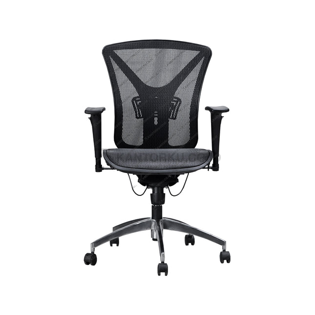 Kursi kerja Ergotec GL 853 Y1 ergonomis dengan fitur hydraulic dan tilting control presisi Kantorku.co.id