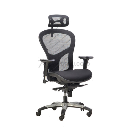 Kursi kerja Ergotec GL 908 TR dengan desain elegan yang mendukung postur tubuh ideal Kantorku.co.id