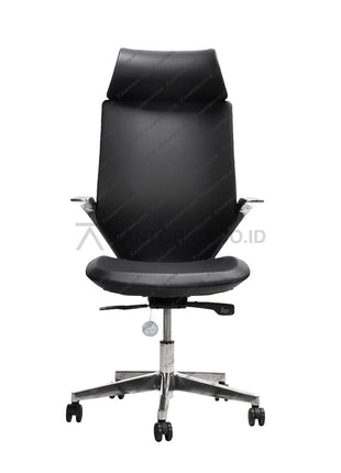 Kursi kerja Ergotec GL 919 TR ergonomis dengan sistem hidrolik modern dan lengan stainless steel Kantorku.co.id