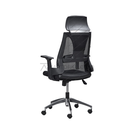 Kursi kantor Ergotec elegan dengan sandaran kepala dan sandaran lengan ergonomis Kantorku