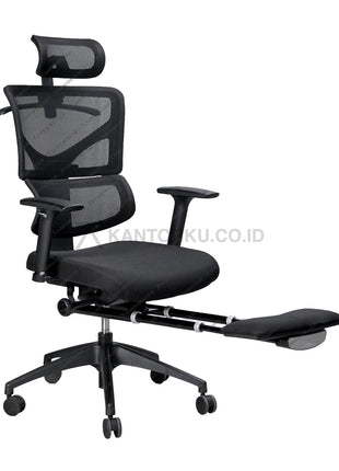 Kursi kerja Ergotec GL 937 X ergonomis dengan kaki nylon kokoh dan tampilan elegan Kantorku.co.id