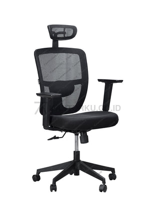 Kursi kerja Ergotec GL 952 XB dengan desain elegan dan armrest adjustable berpad lembut Kantorku.co.id