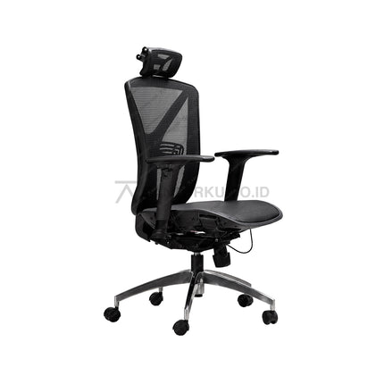 Kursi kerja Ergotec GL 953 Y1 ergonomis dengan sandaran lengan yang dapat disesuaikan Kantorku.co.id