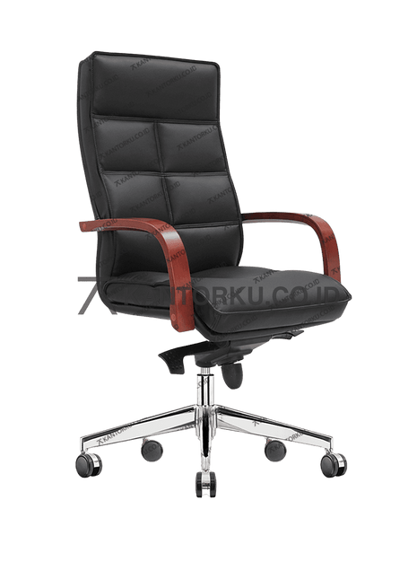 Kursi kantor Ichiko Gramos I S HDT eksekutif modern sandaran kayu elegan — kantorku