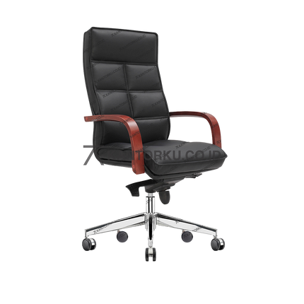 Ichiko Gramos I S HDT Leather kursi kerja premium sandaran tinggi ergonomis — kantorku.co.id