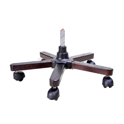 Chair wheel base with five arms and caster wheels on a white background Kursi kerja dengan roda, lengan sandaran, dan tuas hidrolik - Subaru - KANTORKU