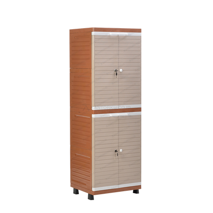 Lemari pakaian 4 susun desain modern untuk ruangan minimalis
