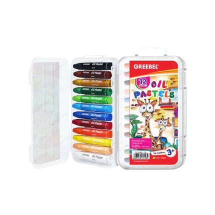 Greebel Oil Pastel 12 Warna untuk Kreasi Seni