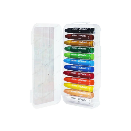 Krayon Greebel Oil Pastel Crayon 12 Colour untuk Menggambar