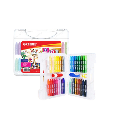 Krayon Greebel Oil Pastel Crayon 36 Colour untuk Menggambar