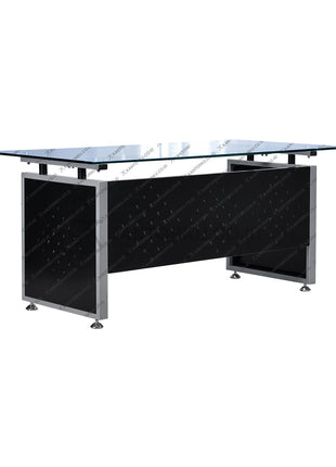 Meja kantor Ergotec dengan lapisan vinyl anti air dan fitur lipat fleksibel Kantorku.co.id