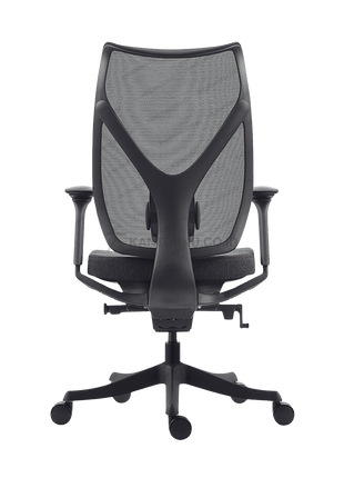 Hermes office chair FIRM dengan pengaturan tinggi dan armrest. Tersedia di Kantorku
