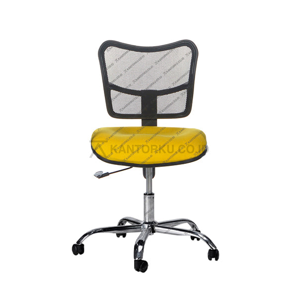 Kursi Kantor Ergonomis - Kursi Kerja desain Minimalis - Kursi Staff - Kursi Karyawan - kursi dengan roda , sandaran lengan, dan hidrolik - SUBARU HIBIKI - KANTORKU