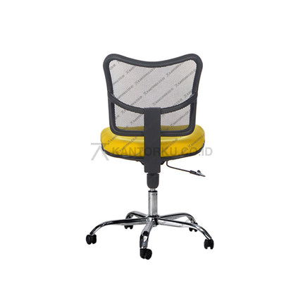 Kursi Kantor Ergonomis - Kursi Kerja desain Minimalis - Kursi Staff - Kursi Karyawan - kursi dengan roda , sandaran lengan, dan hidrolik - SUBARU HIBIKI - KANTORKU