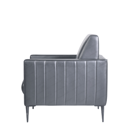 Sofa 1 seater ergonomis nyaman terjangkau dengan bahan kulit sintetis premium Tersedia di Kantorku.co.id
