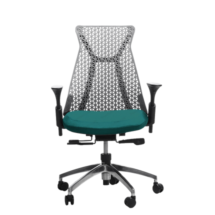 Kursi Kantor Chairman HN 02003 A kaki aluminium chrome elegan
